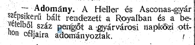 Hírrovat, Győri Hírlap, 1935. március 1. 50. sz. 5. old.